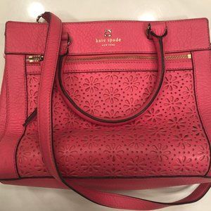 Kate Spade Perri Lane Handbag Coral / Pink Eyelet